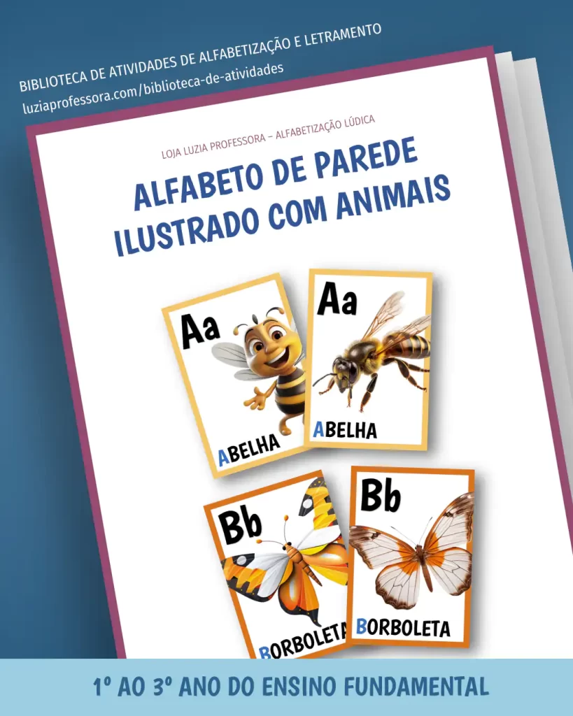 Alfabeto de Parede Ilustrado com Animais