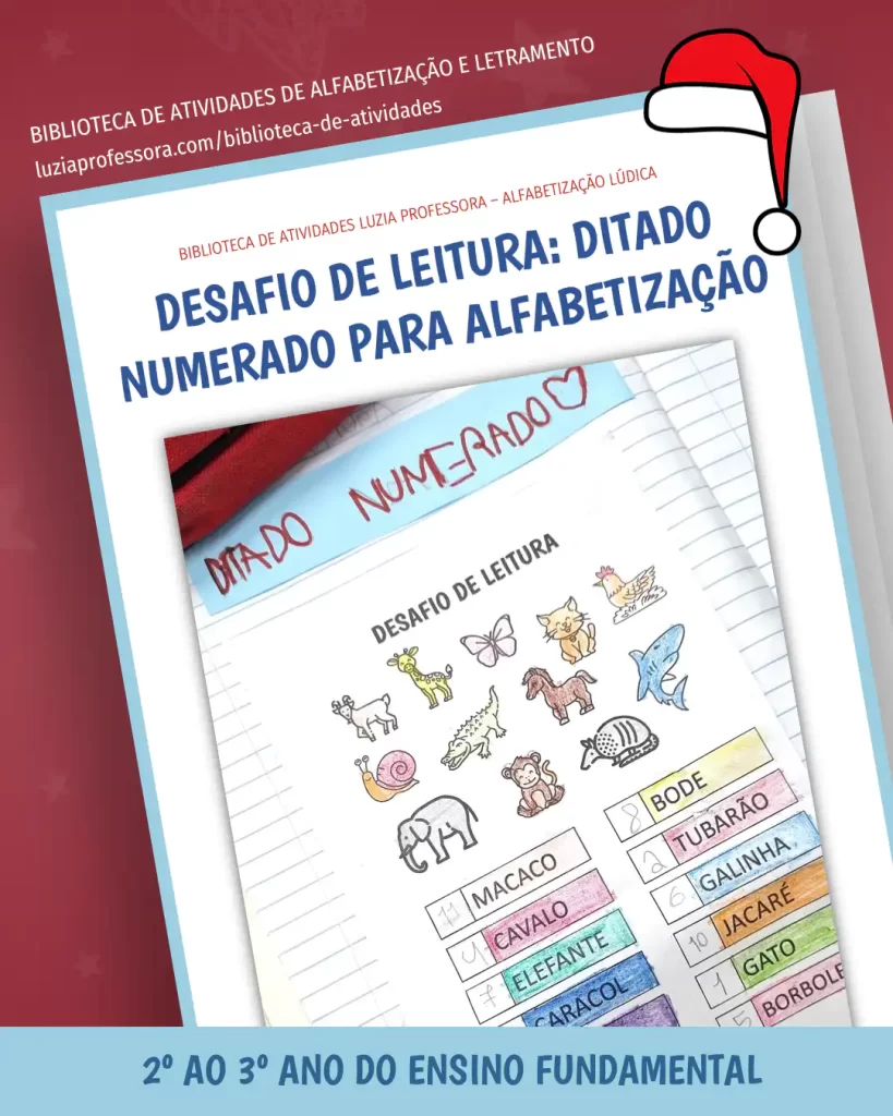 Desafio de Leitura: Ditado Numerado para alfabetização