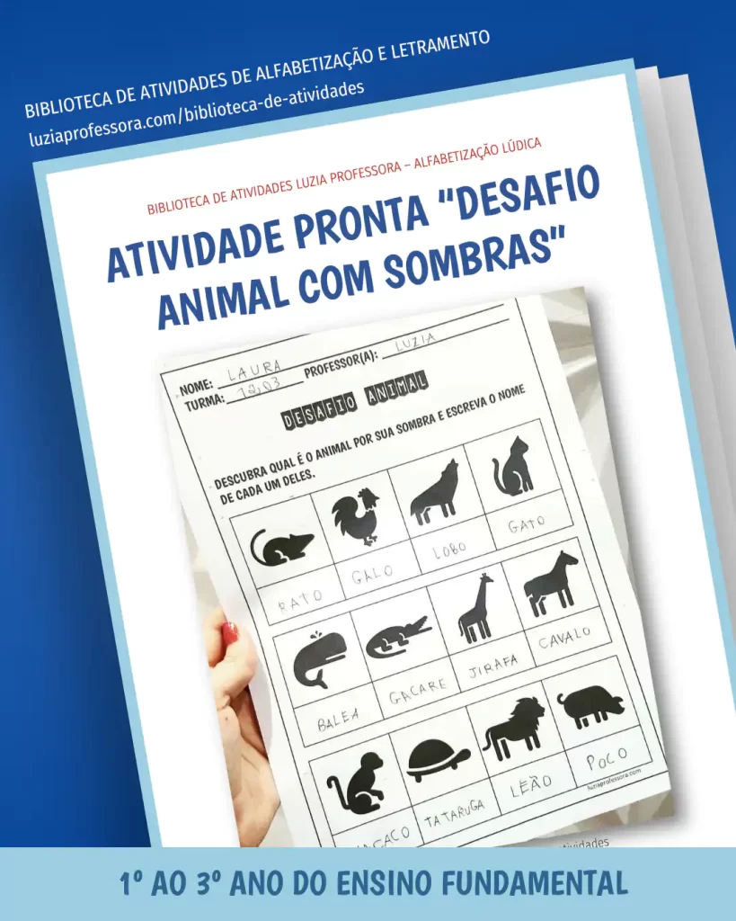 Atividade Diagnóstica "Desafio Animal com Sombras"