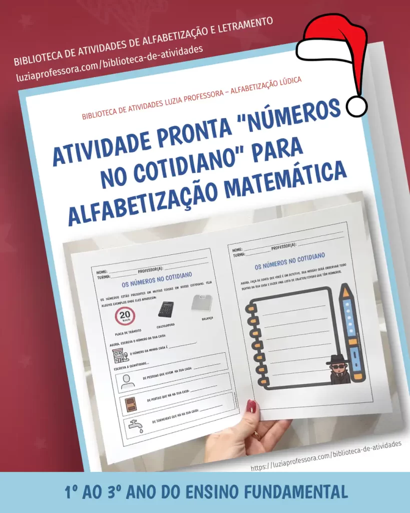 Atividade de matemática "Números no Cotidiano"