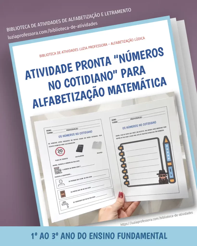 Atividade "Números no cotidiano"