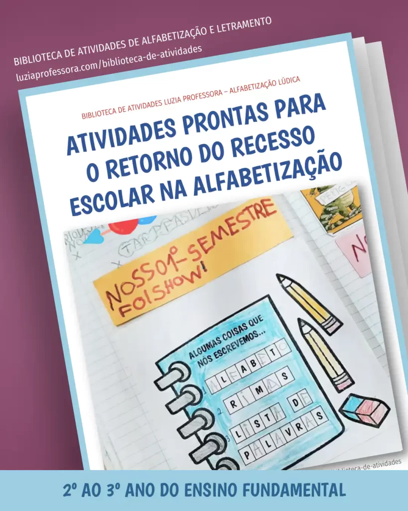 Atividades para a Volta do Recesso Escolar