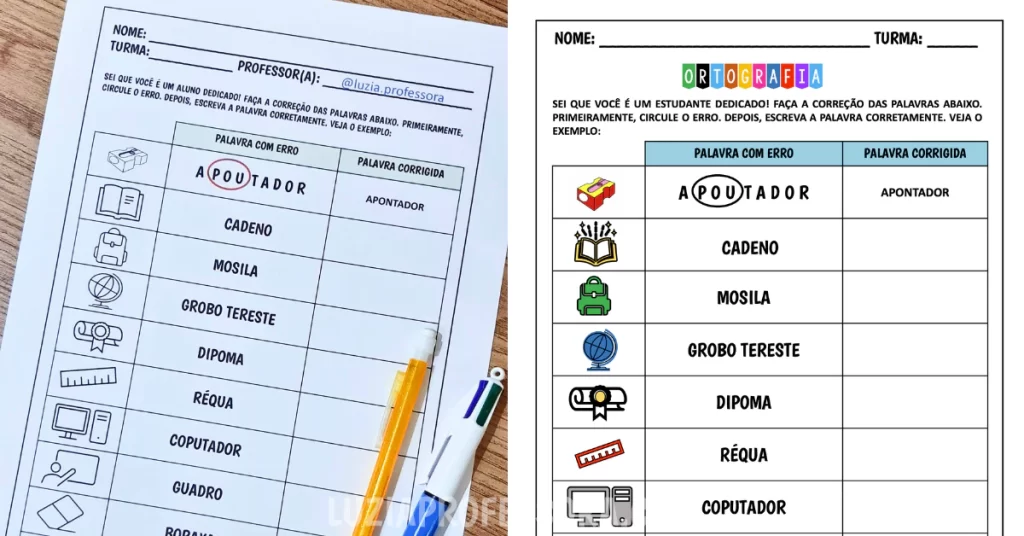 Revisão de Ortografia para 3º ao 5º ano dos Anos Iniciais