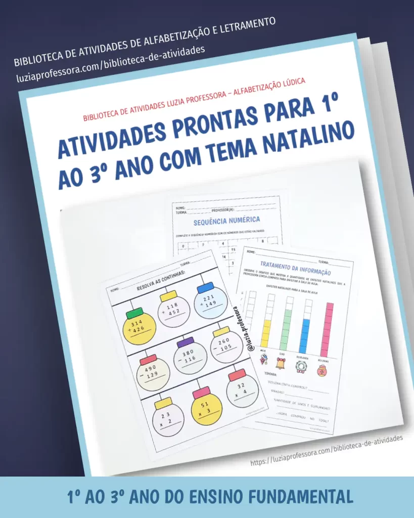 Atividades com tema Natalino para 1º ao 3º ano