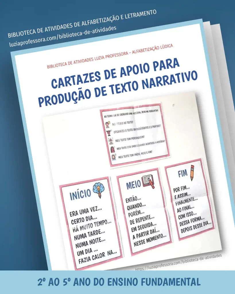 Cartazes para Produção de Texto Narrativo