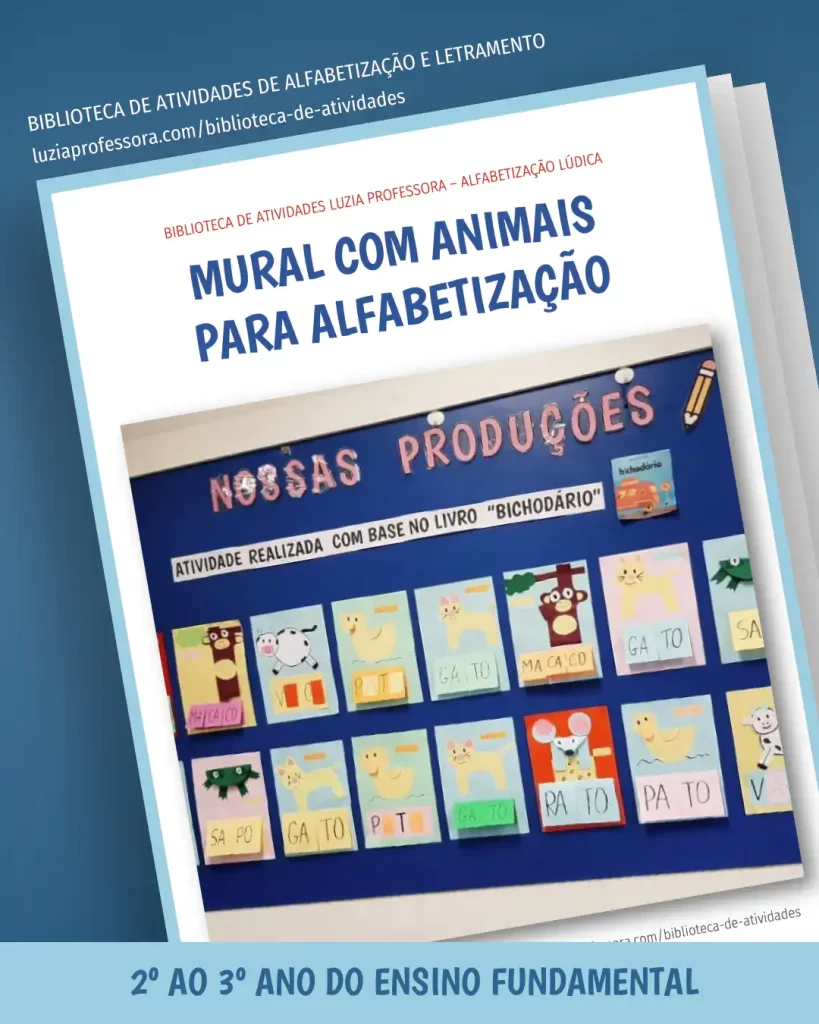 Mural com Animais de A a Z