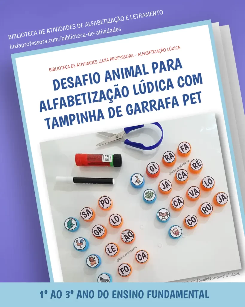 Desafio Animal com Tampinha de Garrafa Pet