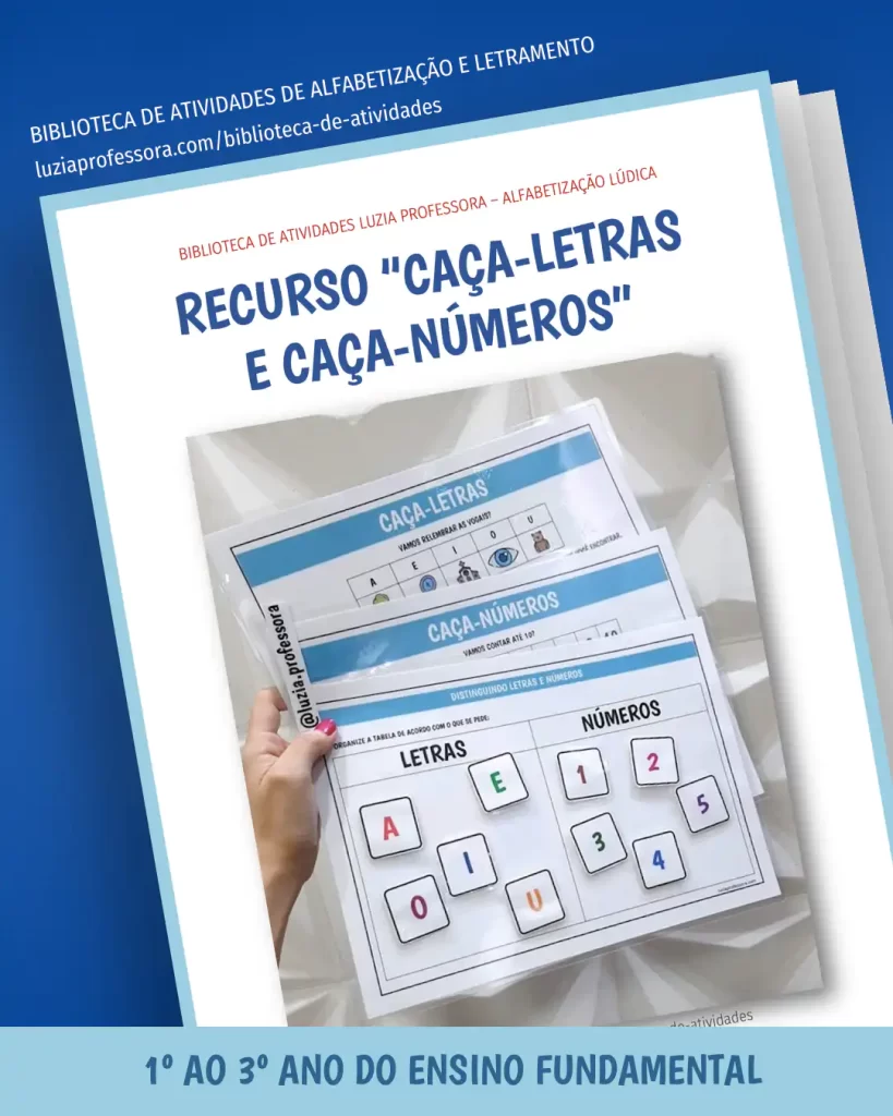 Recurso "Caça-letras e Caça-números"