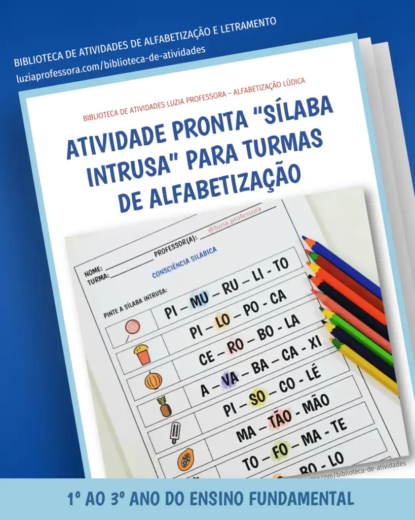 Atividade pronta "Sílaba Intrusa" 