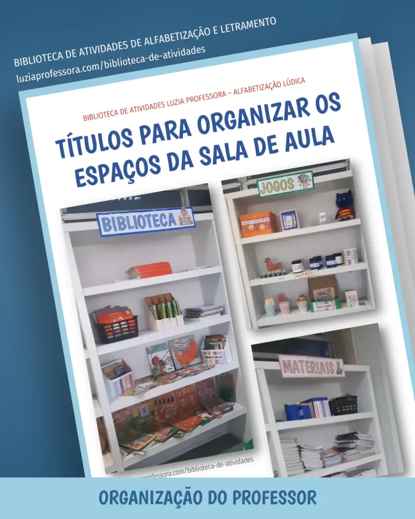 Títulos para organizar os espaços da sala