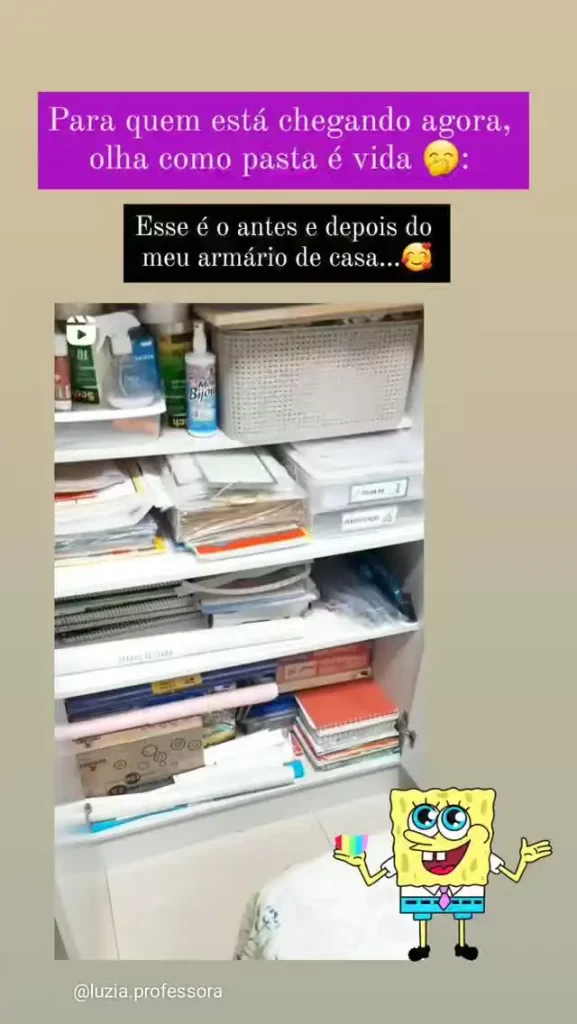 Como manter o armário escolar organizado?