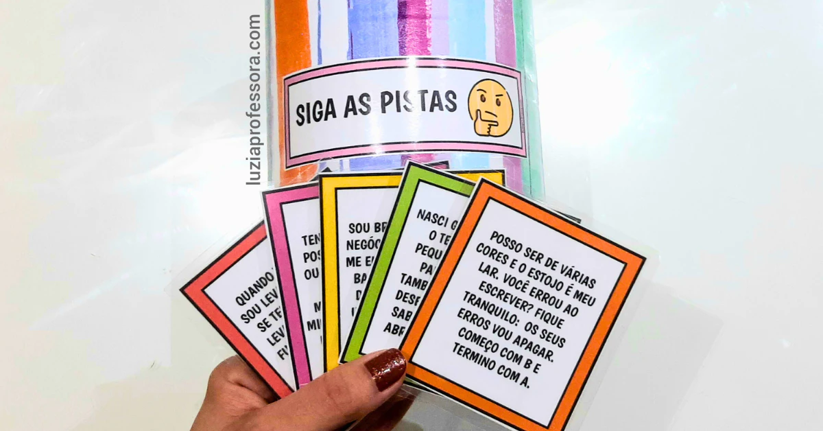 Siga as Pistas, um recurso lúdico para sondagem de escrita em turmas de 1º ao 3º ano