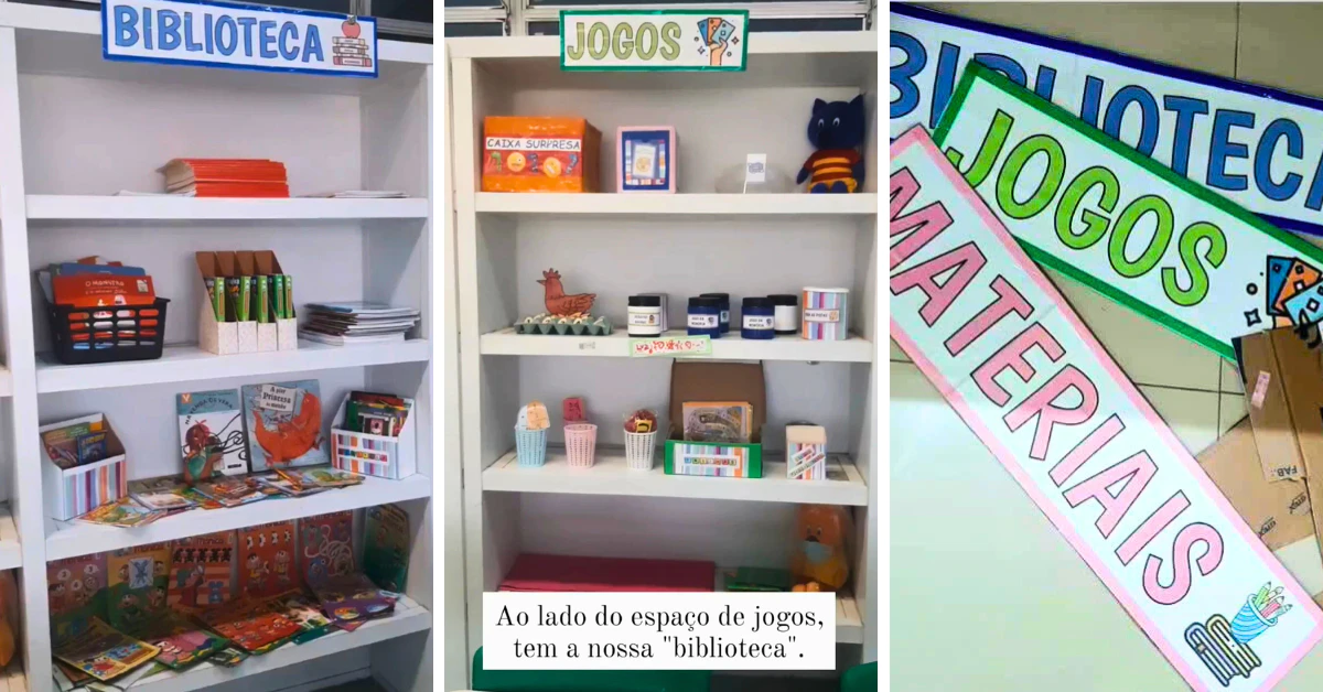 Títulos para organizar a sala de aula na alfabetização