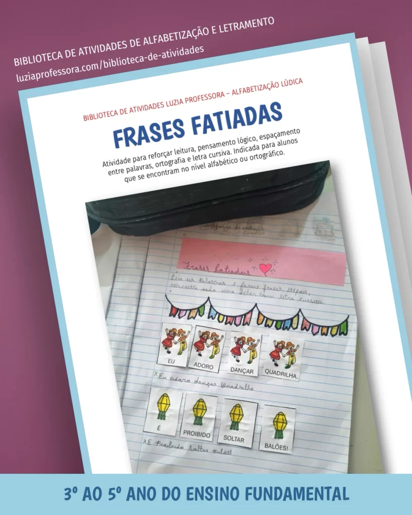 Frases fatiadas para imprimir