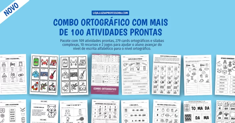 109 atividades prontas de ortografia para o aluno alfabético avançar para o nível ortográfico