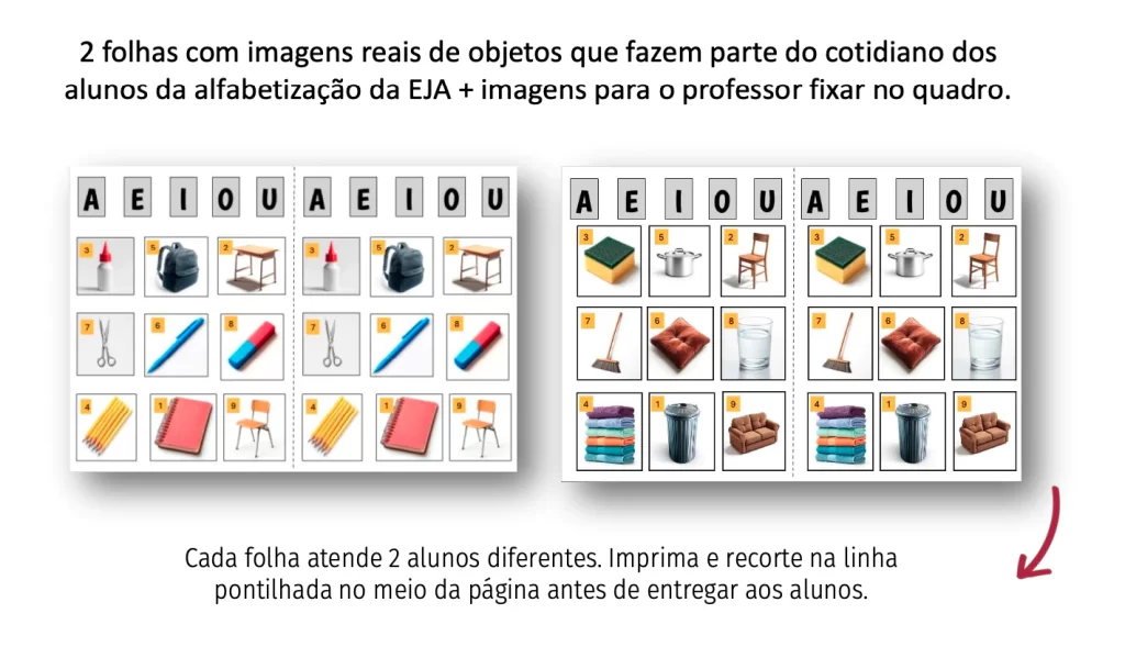Dicas para aplicar atividades com vogais para EJA