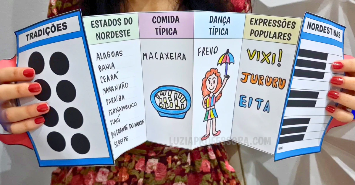 Sanfona de Tradições Nordestinas para alfabetização lúdica